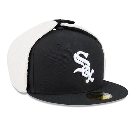 This is a Chicago White Sox MLB Classic Black Dogear 59FIFTY Fitted Cap 4