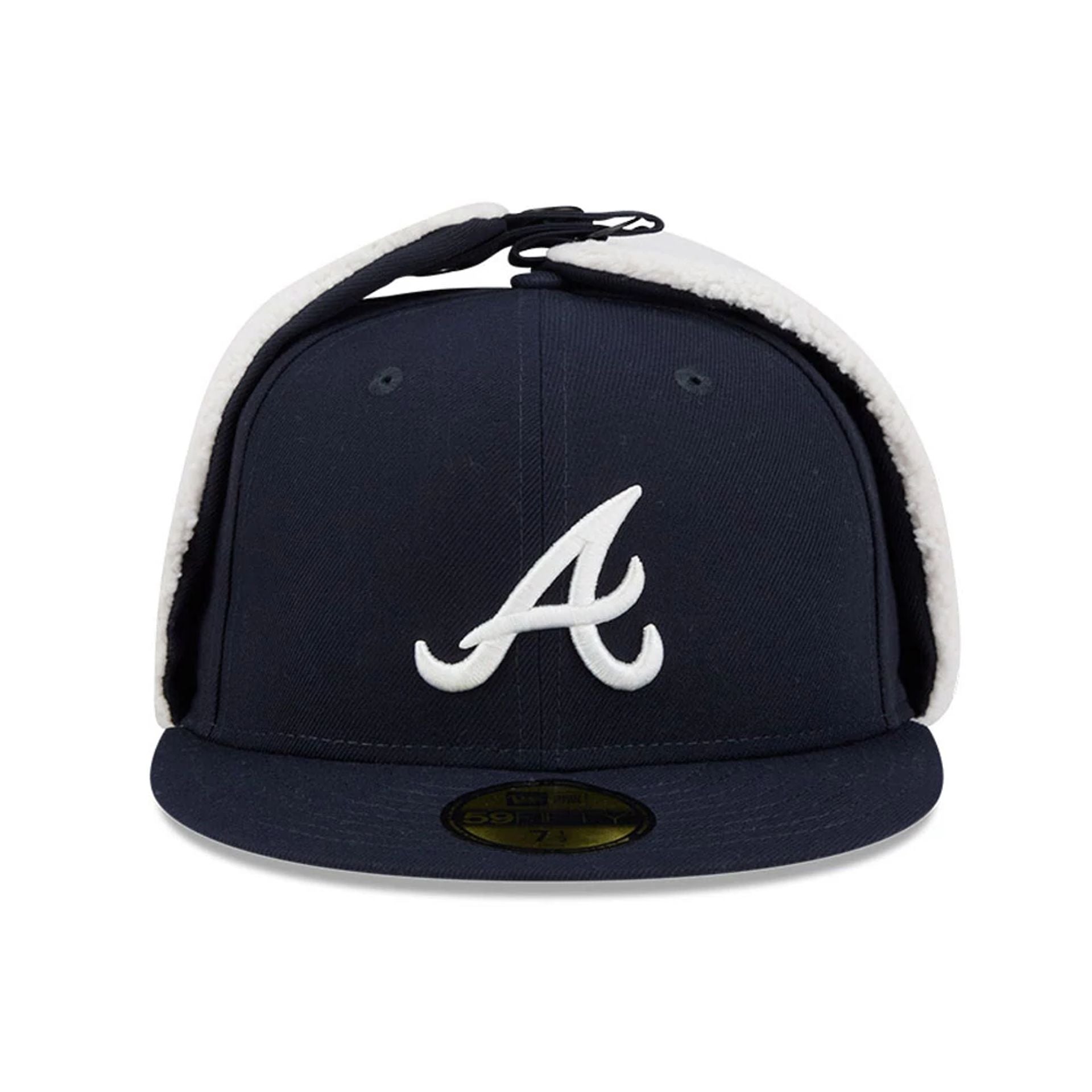 This is a Atlanta Braves MLB Classic Navy Dogear 59FIFTY Fitted Cap 3