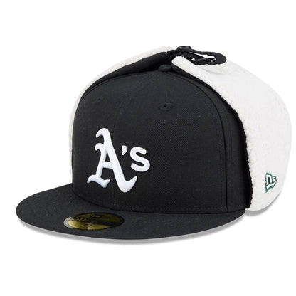 This is a Athletics MLB Classic Black Dogear 59FIFTY Fitted Cap 1