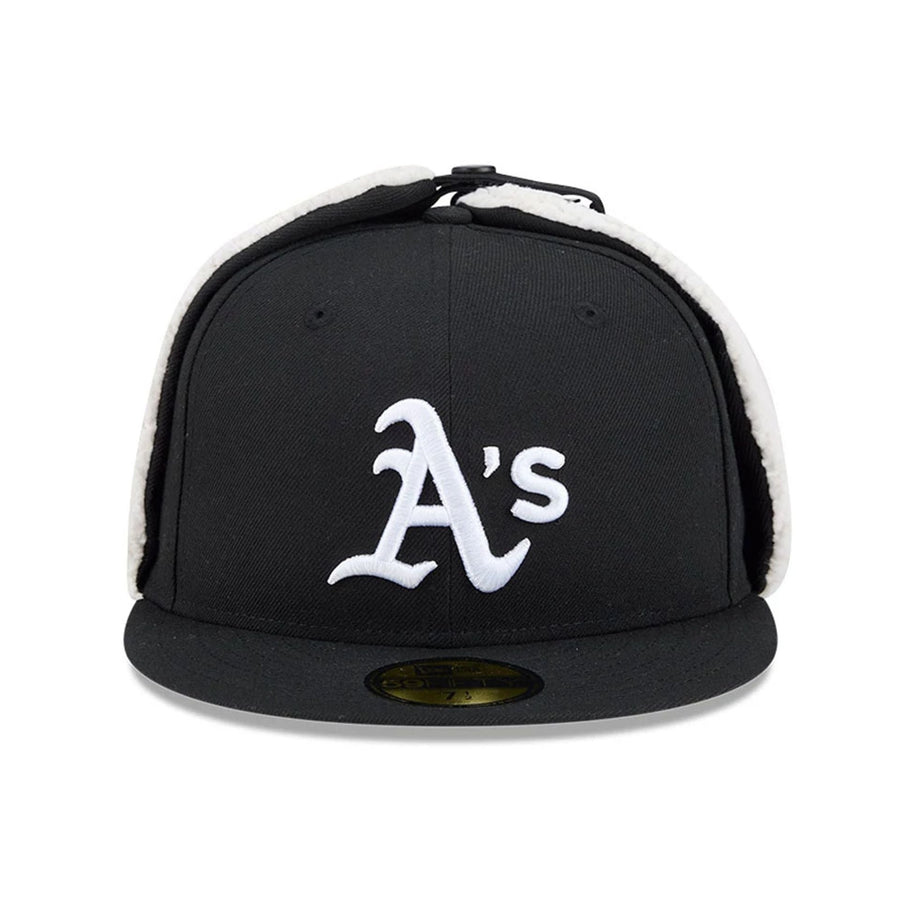 This is a Athletics MLB Classic Black Dogear 59FIFTY Fitted Cap 3