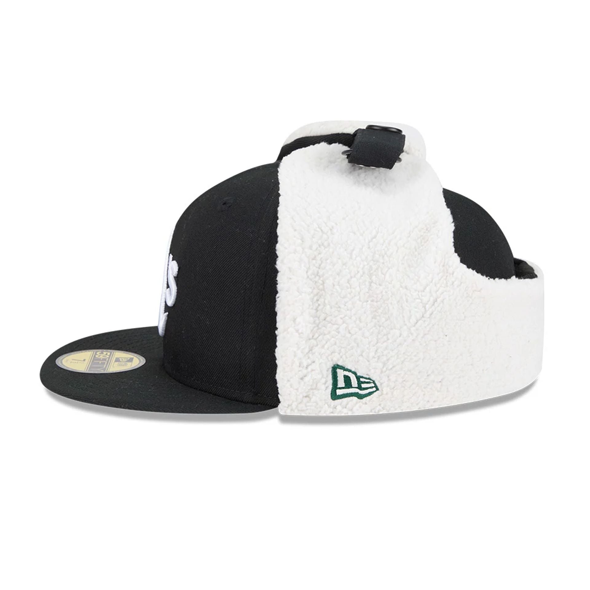 This is a Athletics MLB Classic Black Dogear 59FIFTY Fitted Cap 6