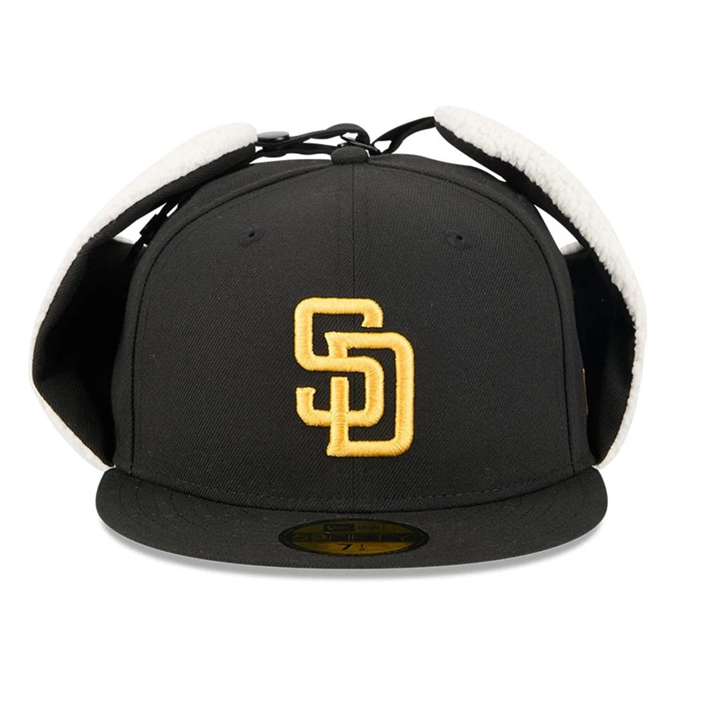 This is a San Diego Padres MLB Classic Black Dogear 59FIFTY Fitted Cap 5