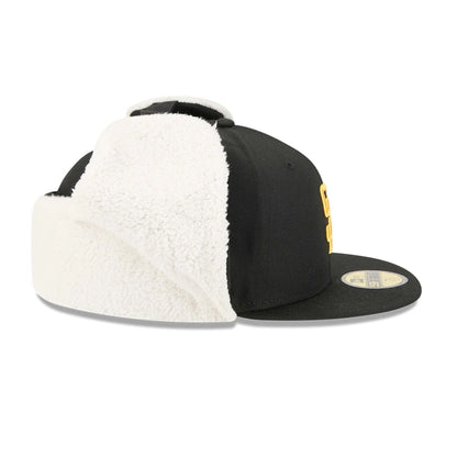 This is a San Diego Padres MLB Classic Black Dogear 59FIFTY Fitted Cap 7