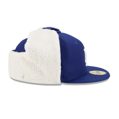 This is a LA Dodgers MLB Classic Dark Blue Dogear 59FIFTY Fitted Cap 7