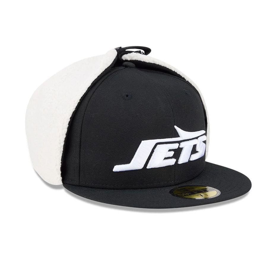 This is a New York Jets NFL Classic Black Dogear 59FIFTY Fitted Cap 4