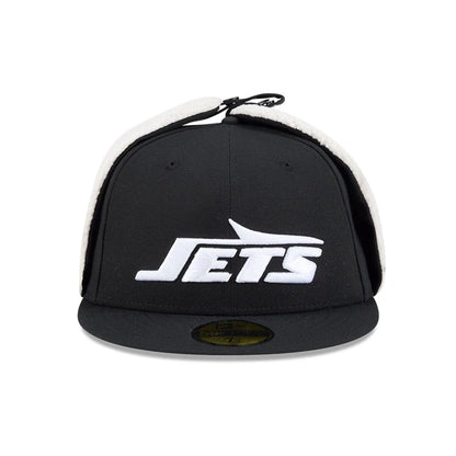 This is a New York Jets NFL Classic Black Dogear 59FIFTY Fitted Cap 3