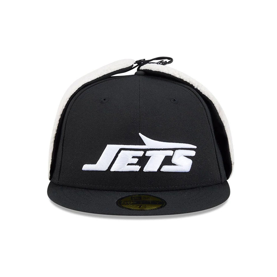 This is a New York Jets NFL Classic Black Dogear 59FIFTY Fitted Cap 3