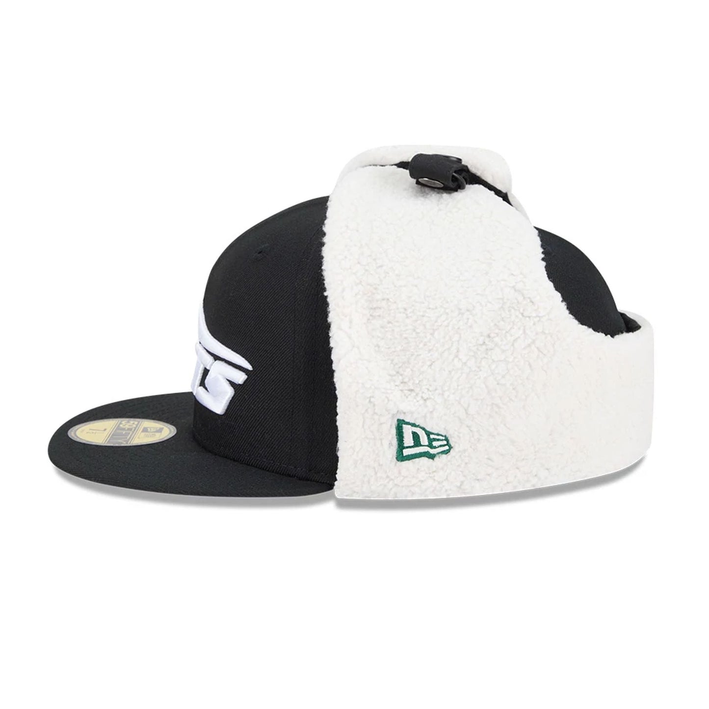 This is a New York Jets NFL Classic Black Dogear 59FIFTY Fitted Cap 6