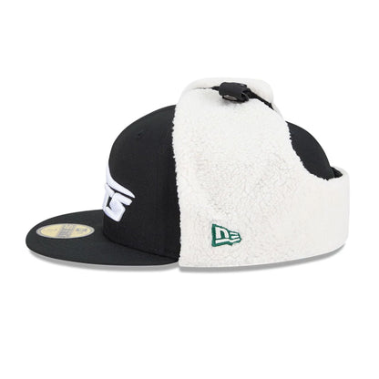 This is a New York Jets NFL Classic Black Dogear 59FIFTY Fitted Cap 6