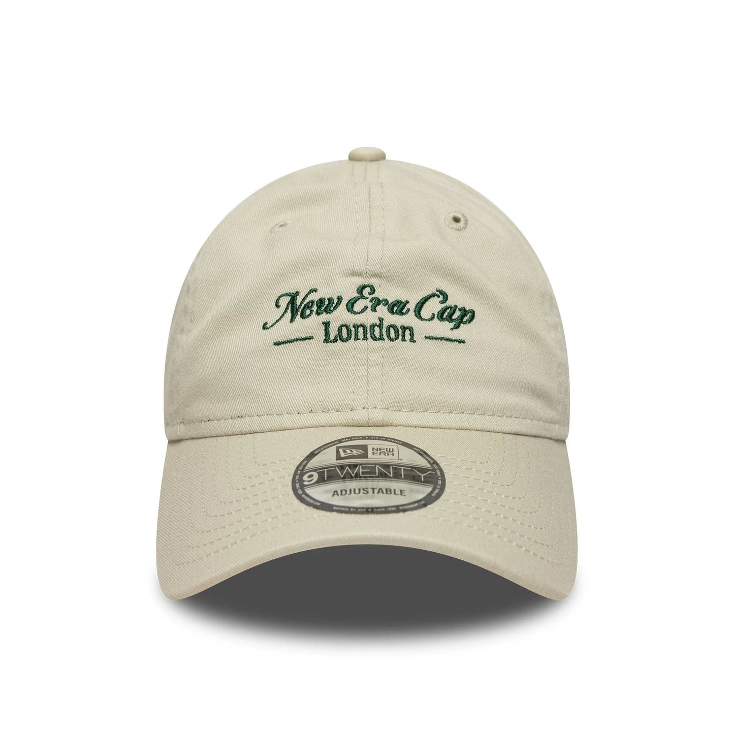 This is a New Era London Light Beige 9TWENTY Adjustable Cap 2