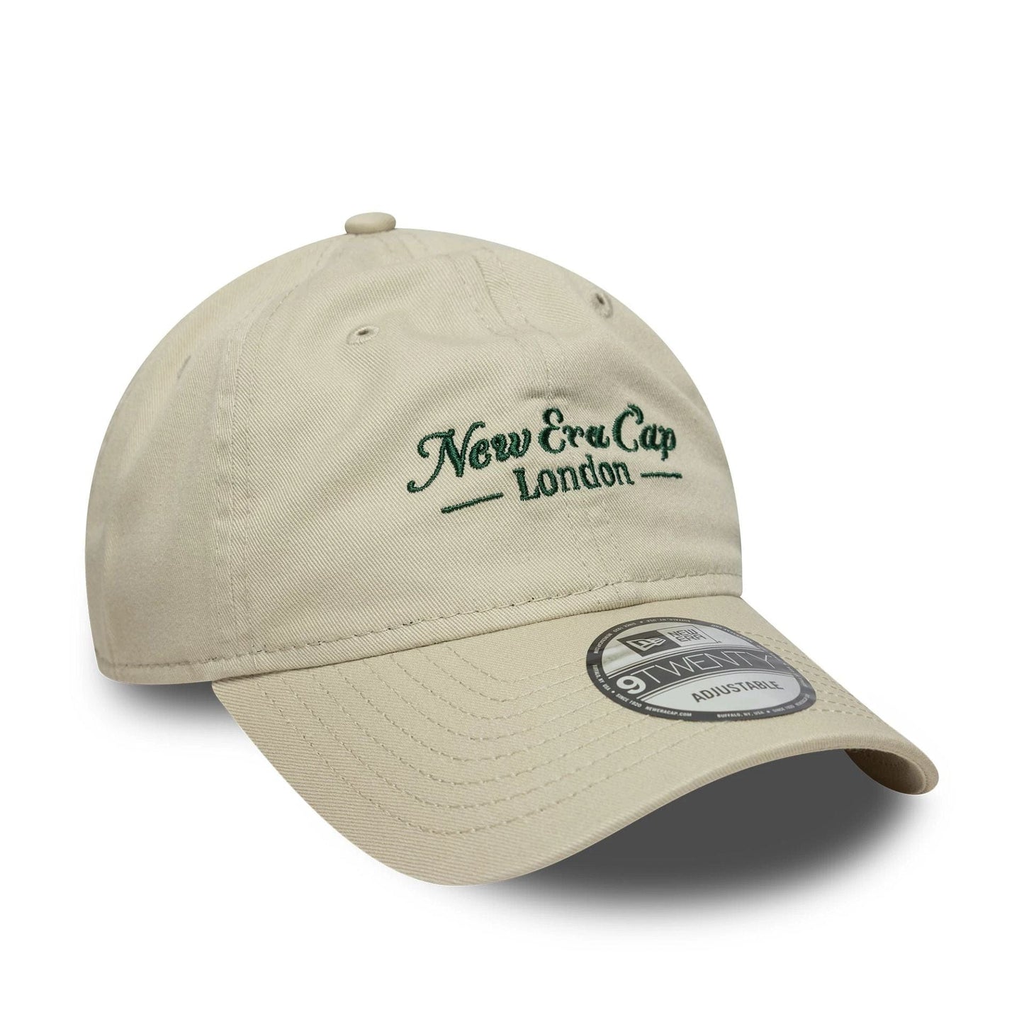 This is a New Era London Light Beige 9TWENTY Adjustable Cap 3