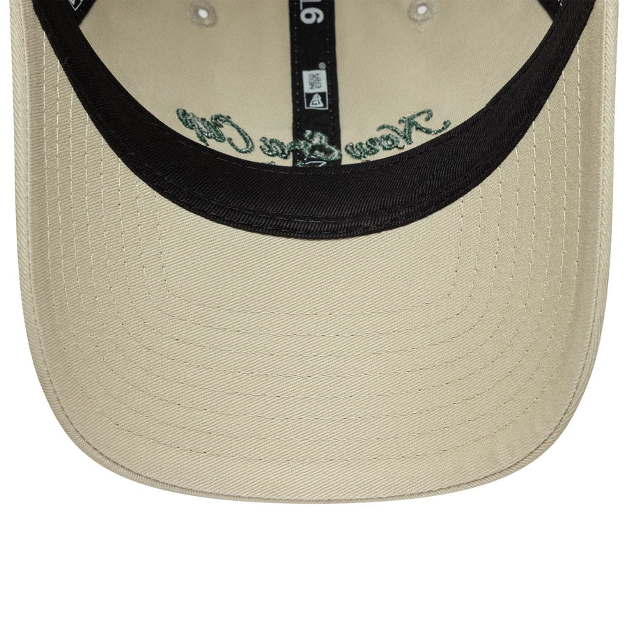 This is a New Era London Light Beige 9TWENTY Adjustable Cap 7
