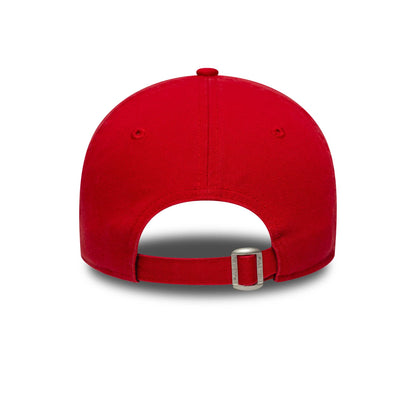 This is a New Era London Red 9TWENTY Adjustable Cap 6