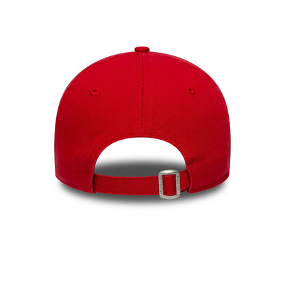 This is a New Era London Red 9TWENTY Adjustable Cap 6