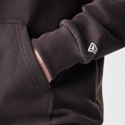 The Male model is wearing New York Yankees MLB Midi League Essential Dark Brown Full Zip Hoodie  5