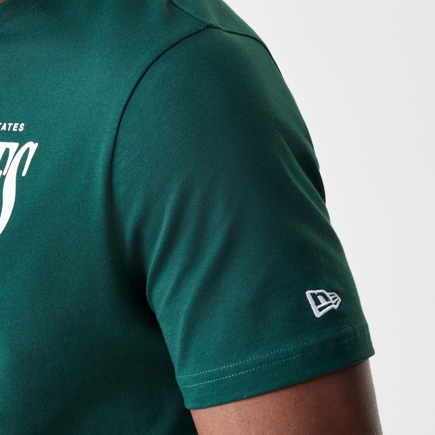The Male model is wearing LA Dodgers MLB Script Graphic Dark Green T-Shirt 6
