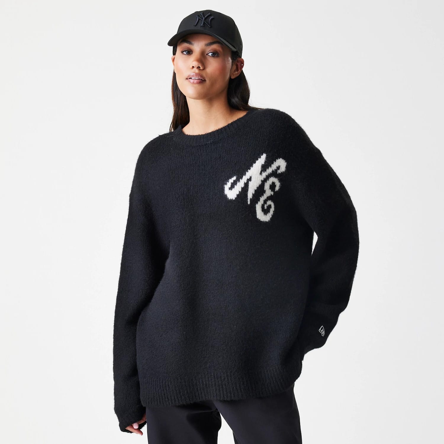New Era Knit Black Knitted Sweater | NEC EU