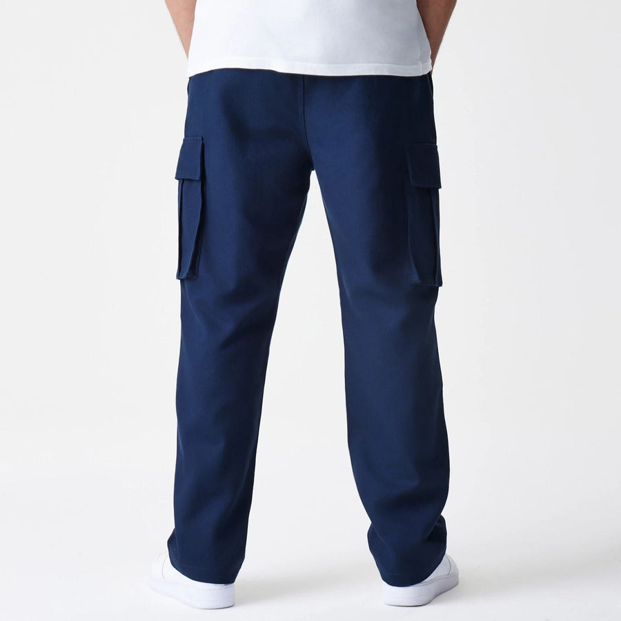 The Male model is wearing  New Era Navy Straight Leg Cargo Trousers  2