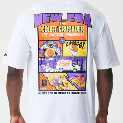 The Male model is wearing  New Era Location White Oversized T-Shirt  5