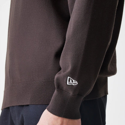 The Male model is wearing LA Dodgers MLB Knit Brown Rugby Shirt  7