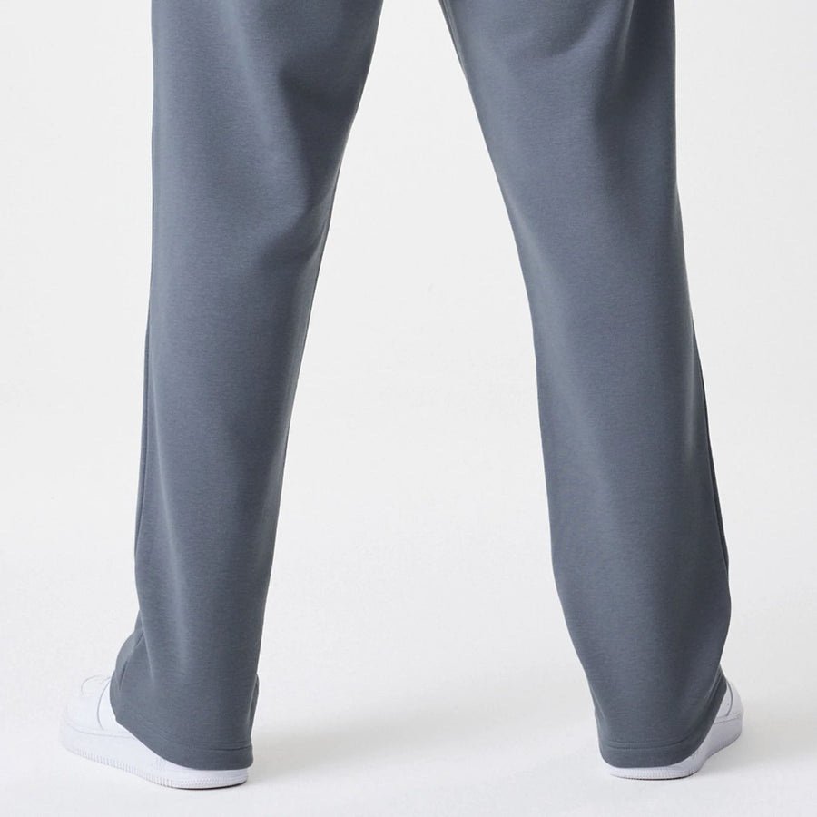 The Male model is wearing LA Lakers NBA Linear Dark Grey Straight Leg Joggers  3