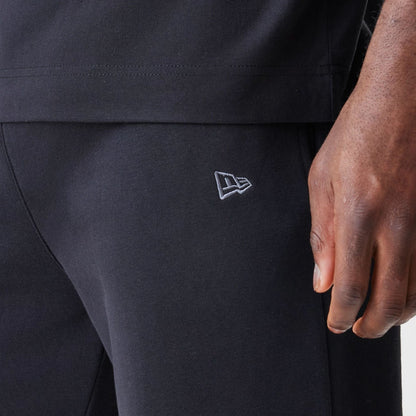 The Male model is wearing Chicago Bulls NBA Linear Black Straight Leg Joggers  5