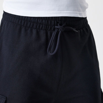 The Male model is wearing  New Era Cargo Black Joggers  6