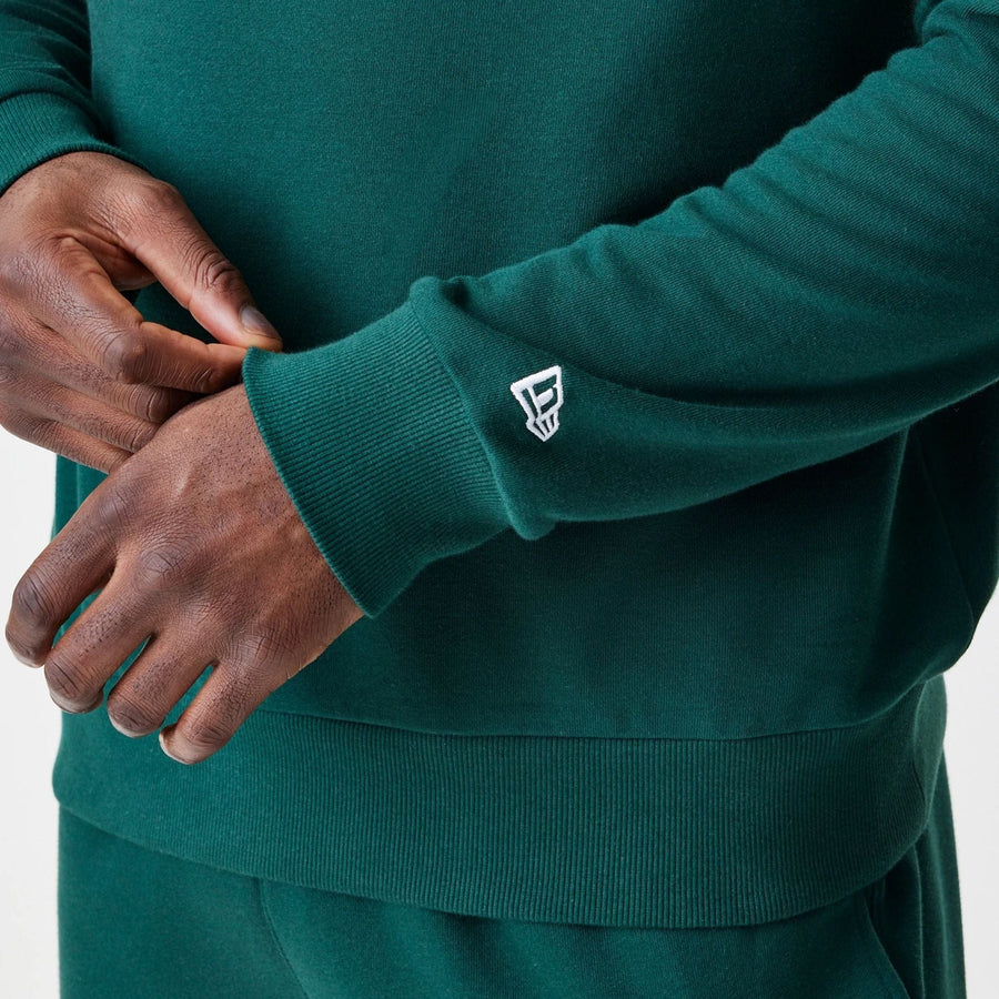 The Male model is wearing LA Dodgers MLB Script Dark Green Crew Neck Sweater  5