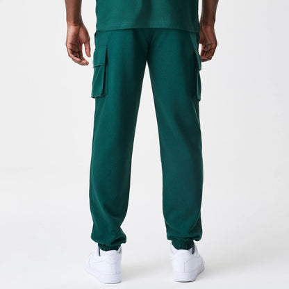 The Male model is wearing  New Era Core Cargo Dark Green Joggers  2