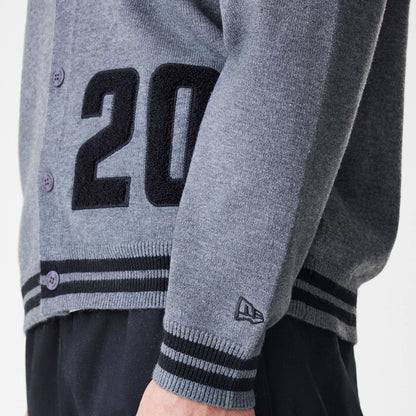 The Male model is wearing  New Era Dark Grey Cardigan  6