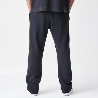 The Male model is wearing  New Era Washed Black Straight Leg Joggers 2