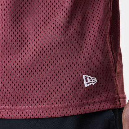 The Male model is wearing San Francisco 49ers NFL Mesh Dark Red Jersey  7