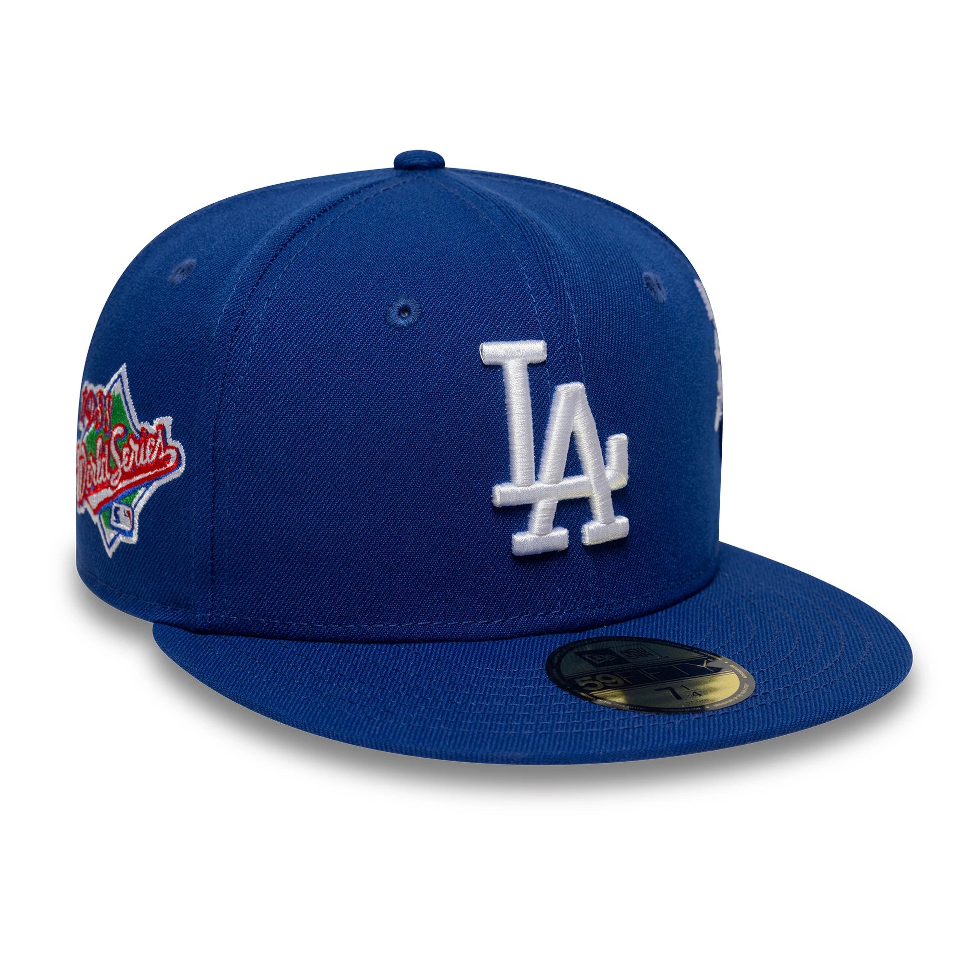 This is a LA Dodgers MLB Poly Kanji Blue 59FIFTY Fitted Cap 4