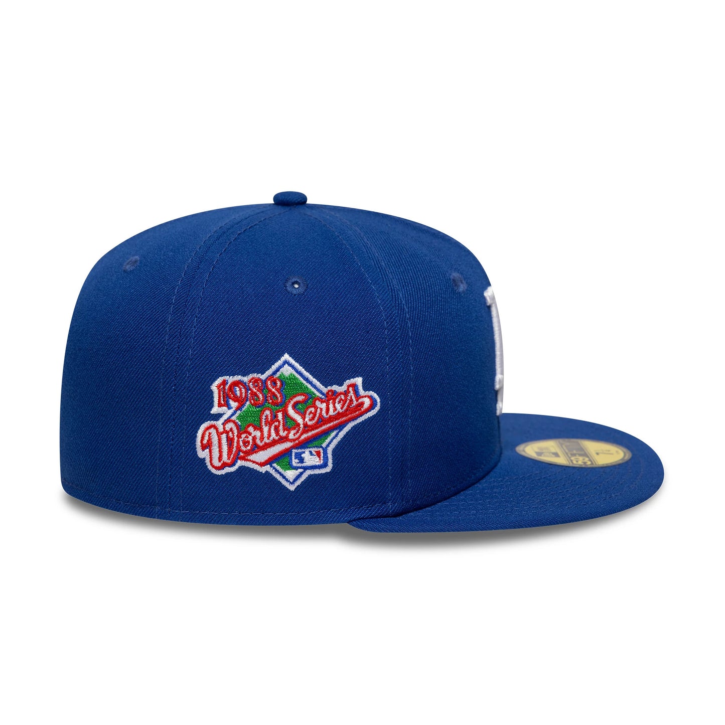 This is a LA Dodgers MLB Poly Kanji Blue 59FIFTY Fitted Cap 5
