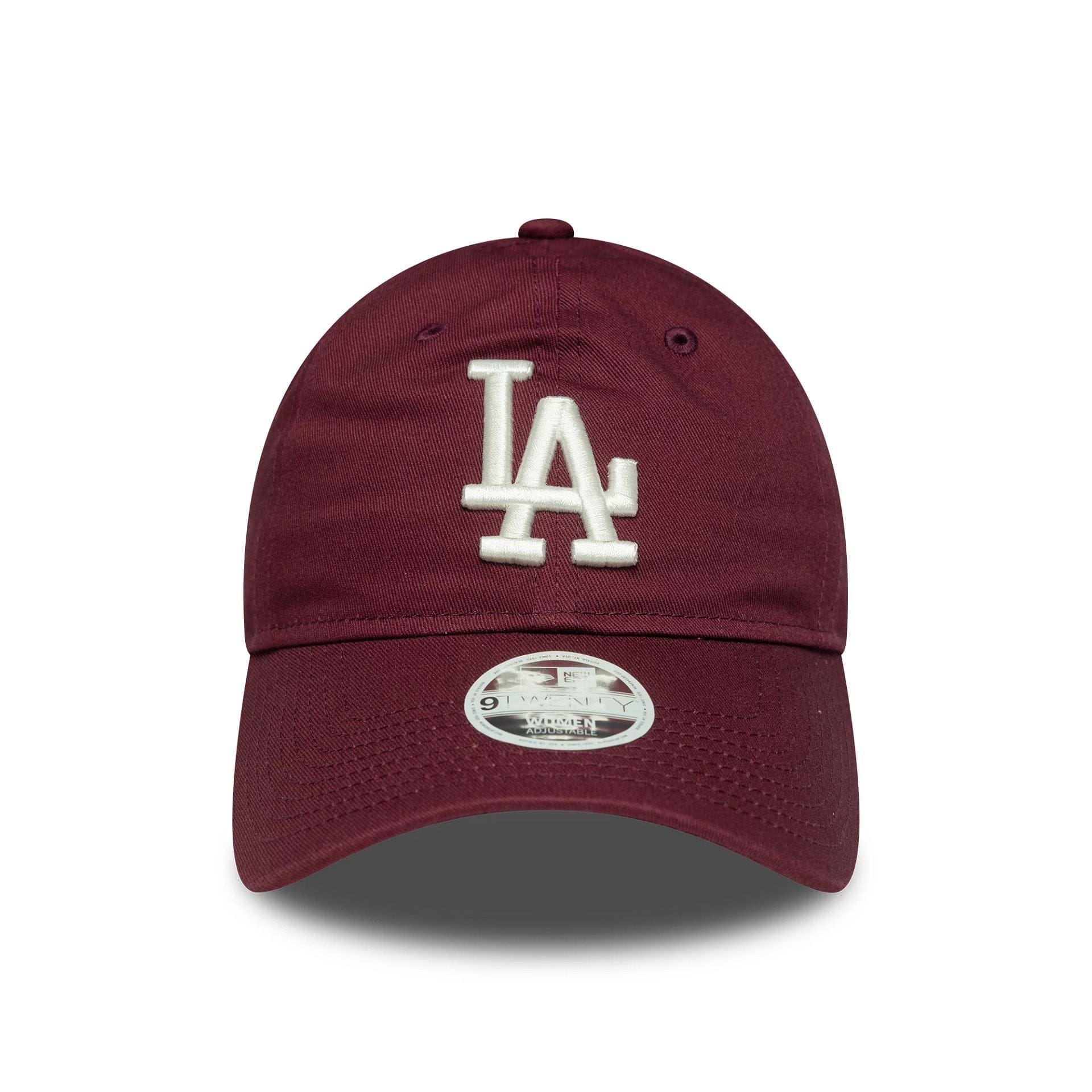 This is a LA Dodgers Womens MLB League Essential Dark Red 9TWENTY Adjustable Cap 2