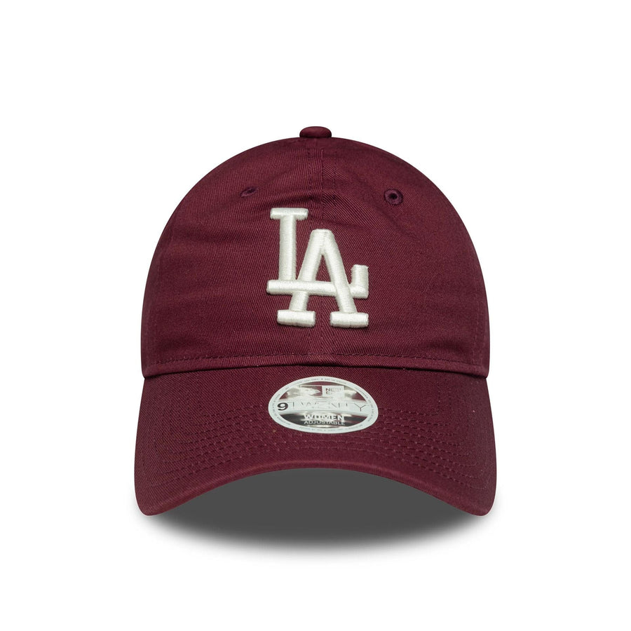 This is a LA Dodgers Womens MLB League Essential Dark Red 9TWENTY Adjustable Cap 2