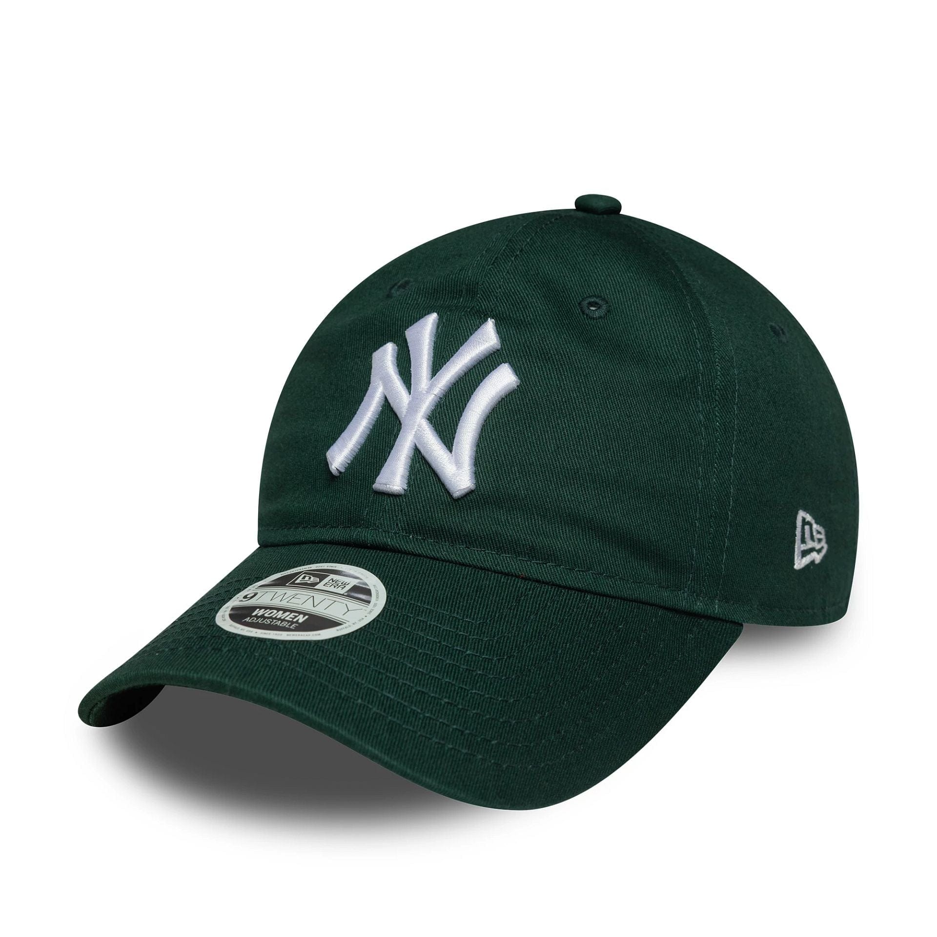 This is a New York Yankees Womens MLB League Essential Dark Green 9TWENTY Adjustable Cap 1