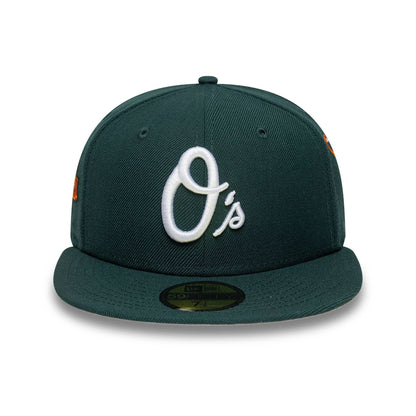 This is a Baltimore Orioles MLB Seasonal Dark Green 59FIFTY Fitted Cap 5