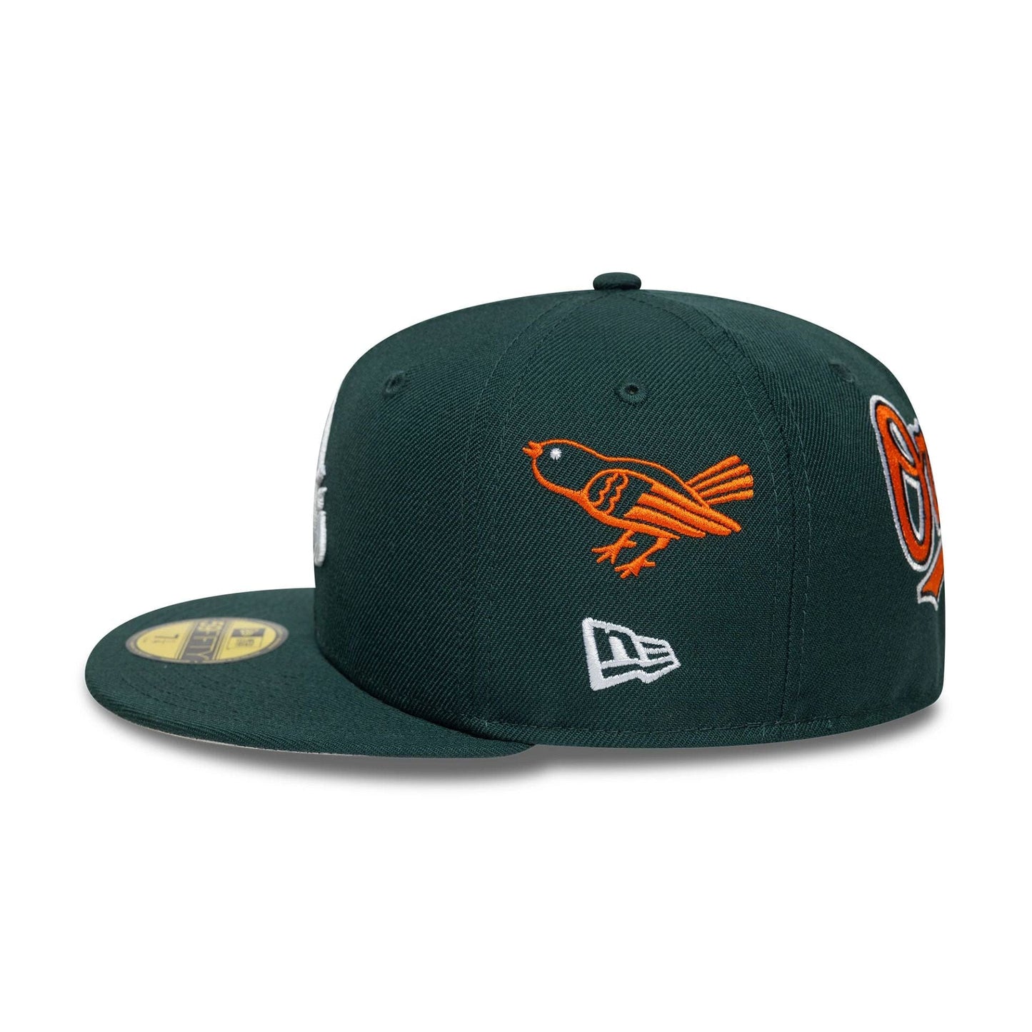 This is a Baltimore Orioles MLB Seasonal Dark Green 59FIFTY Fitted Cap 6