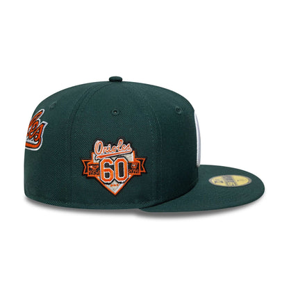 This is a Baltimore Orioles MLB Seasonal Dark Green 59FIFTY Fitted Cap 7