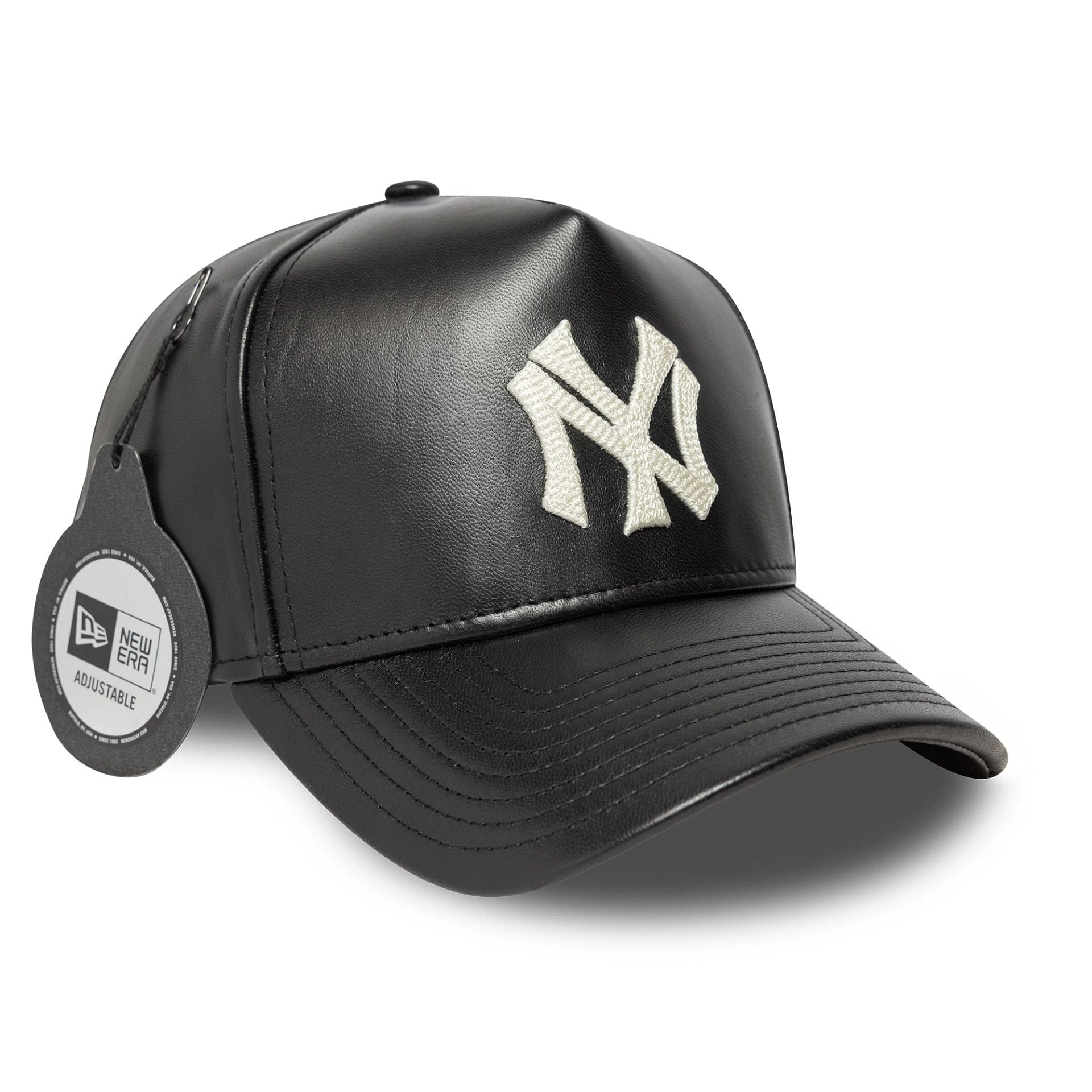 MLB Leather New York Yankees Black 9FORTY E-Frame Cap | NEC EU