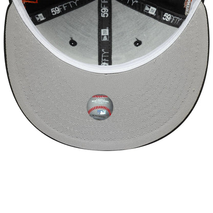 This is a San Francisco Giants MLB Seasonal Black 59FIFTY Fitted Cap 4