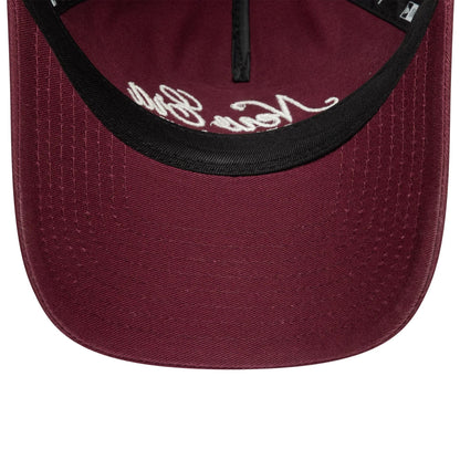 This is a  Womens New Era Dark Red 9TWENTY A-Frame Adjustable Cap 5