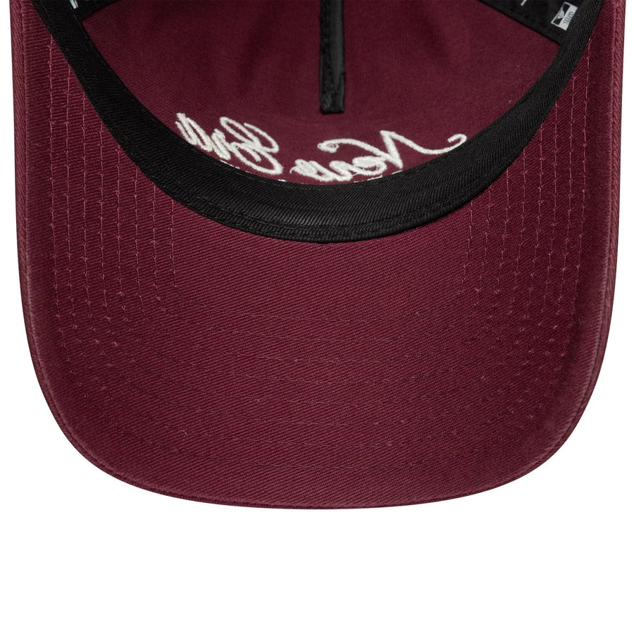 This is a  Womens New Era Dark Red 9TWENTY A-Frame Adjustable Cap 5