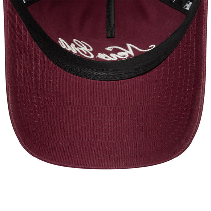 This is a  Womens New Era Dark Red 9TWENTY A-Frame Adjustable Cap 5
