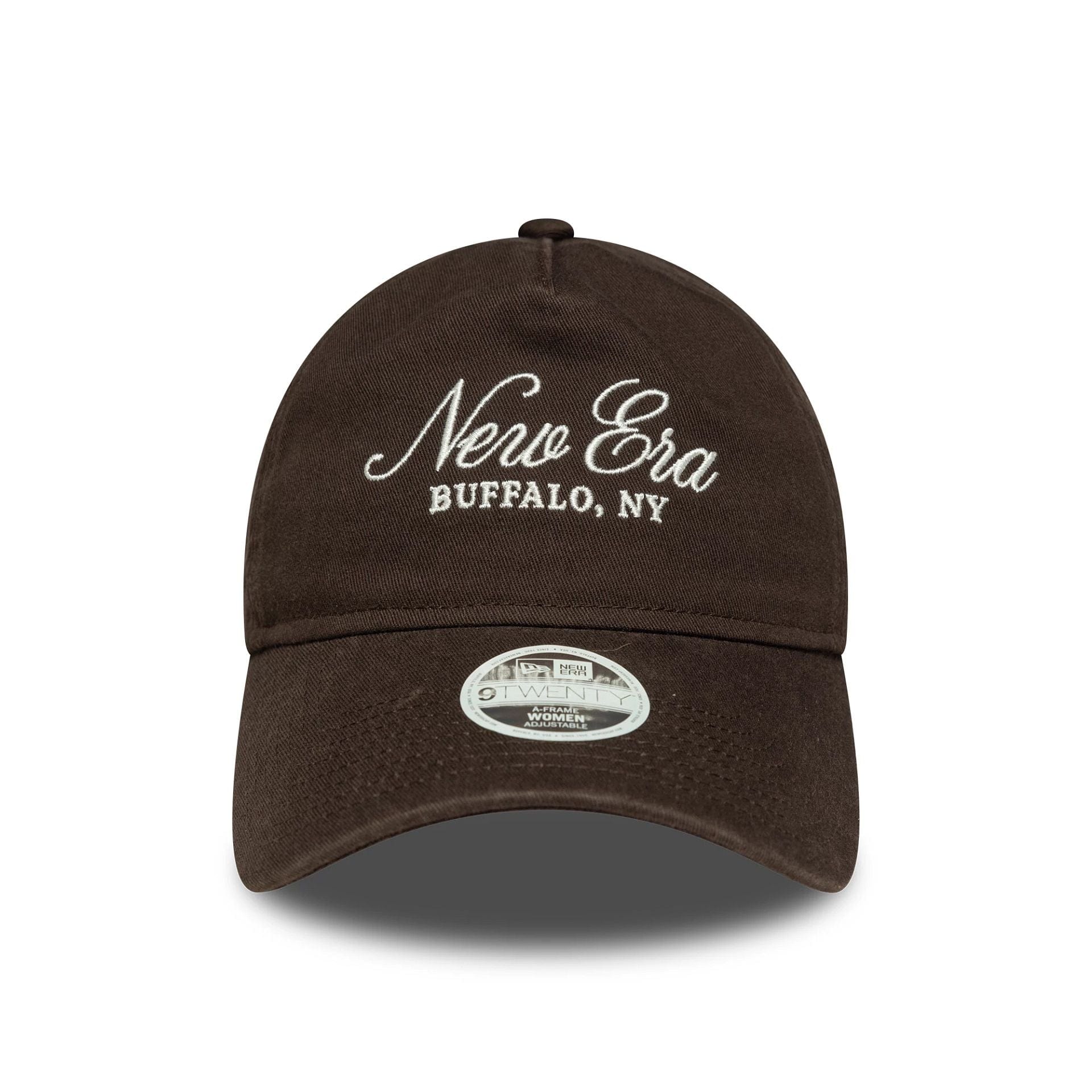 This is a  Womens New Era Dark Brown 9TWENTY A-Frame Adjustable Cap 2