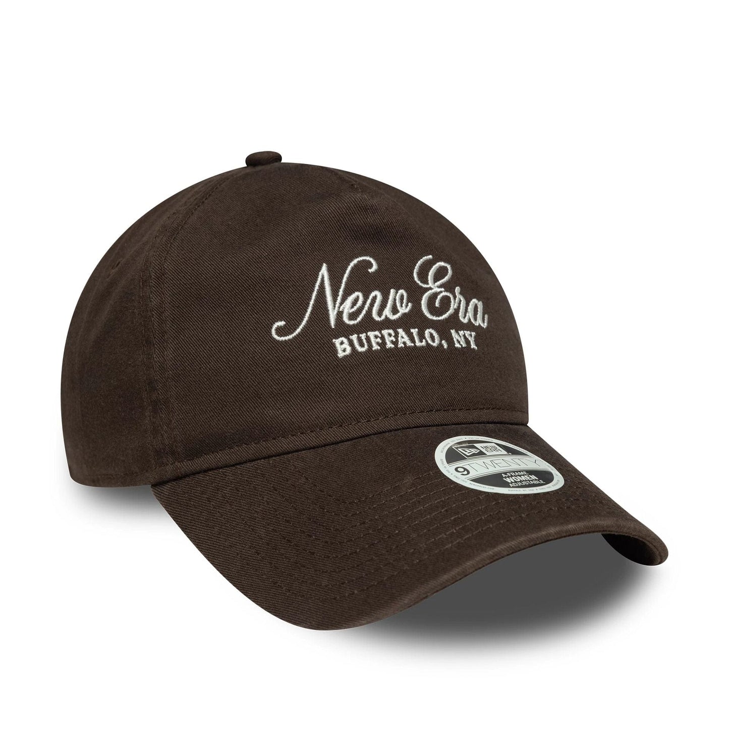 This is a  Womens New Era Dark Brown 9TWENTY A-Frame Adjustable Cap 3