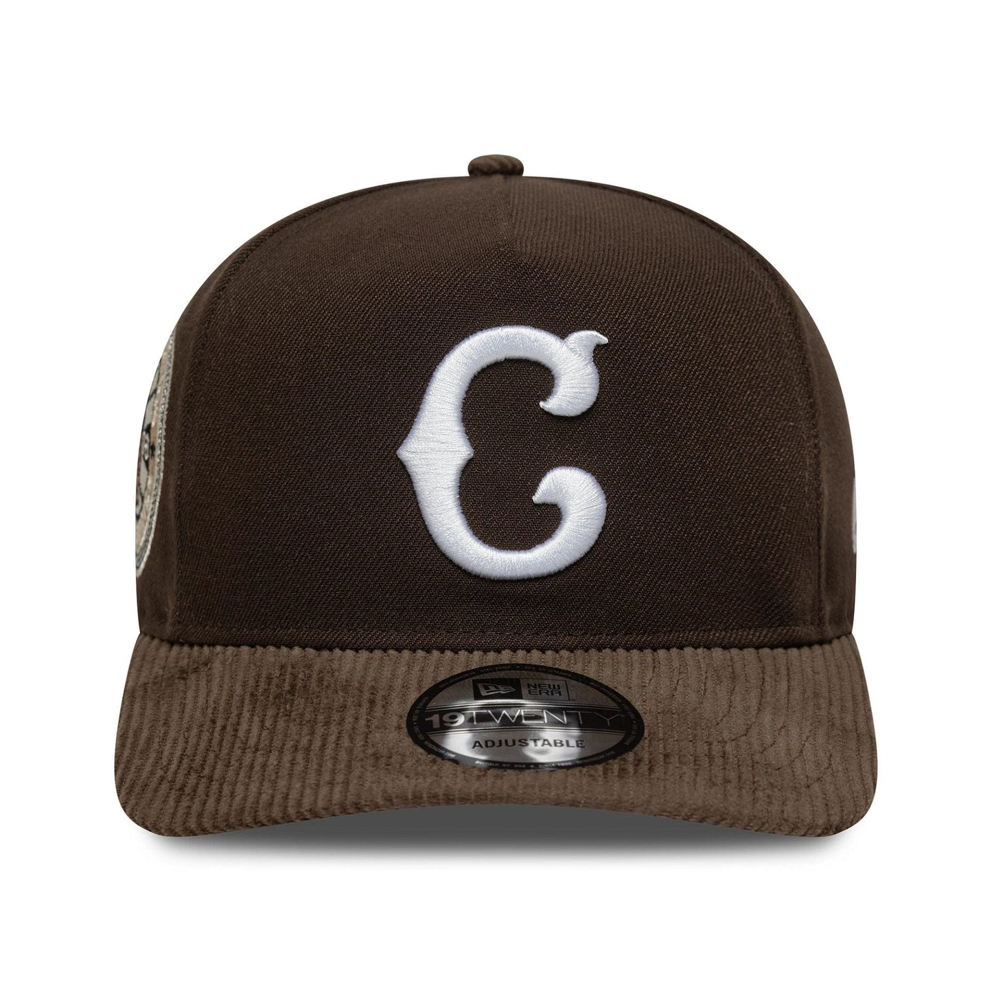 This is a Chicago Cubs MLB Cooperstown Cord Dark Brown 19TWENTY Adjustable Cap 3