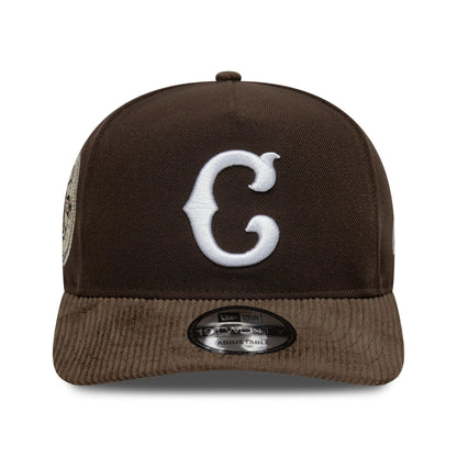 This is a Chicago Cubs MLB Cooperstown Cord Dark Brown 19TWENTY Adjustable Cap 3