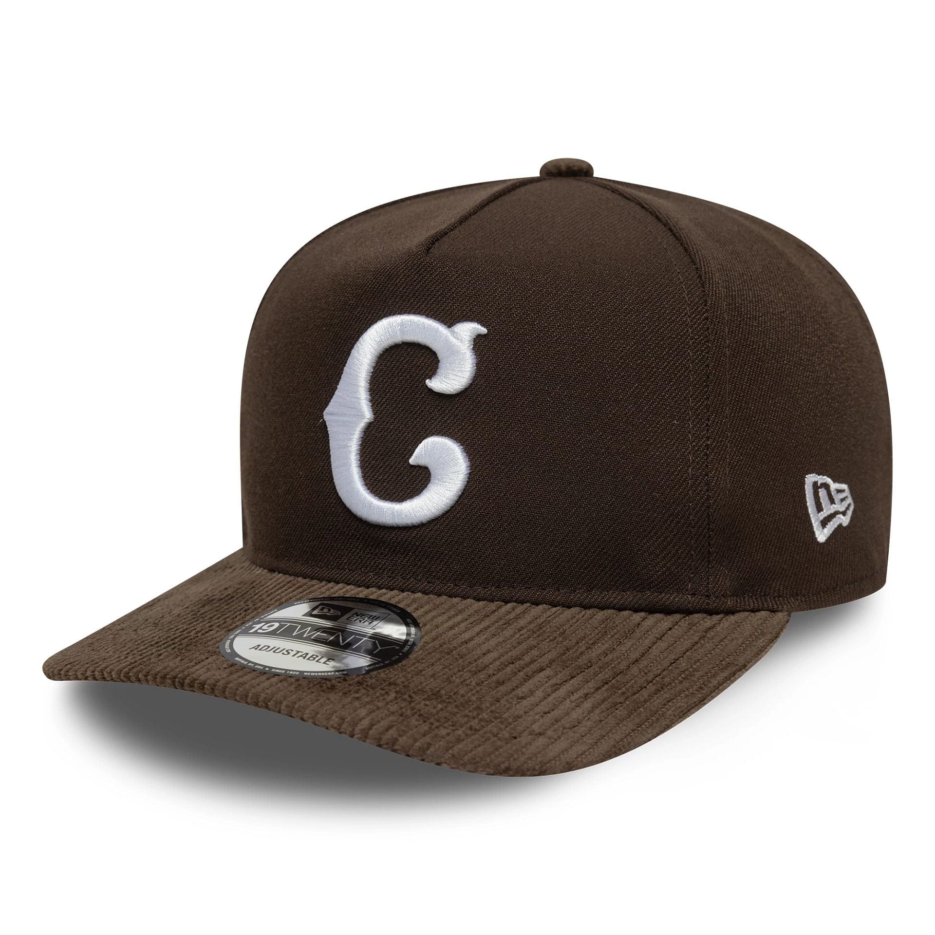 This is a Chicago Cubs MLB Cooperstown Cord Dark Brown 19TWENTY Adjustable Cap 4
